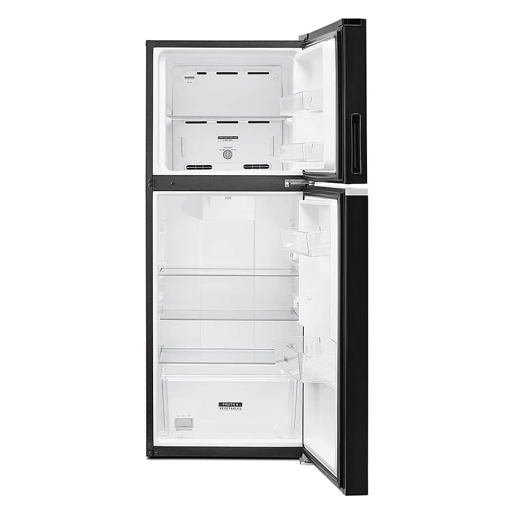 Whirlpool - 24 in. Wide 11.6 cu. ft. Top-Freezer Counter-Depth Refrigerator - Black