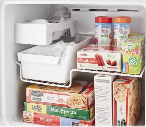 Whirlpool - 24 in. Wide 11.6 cu. ft. Top-Freezer Counter-Depth Refrigerator - Black
