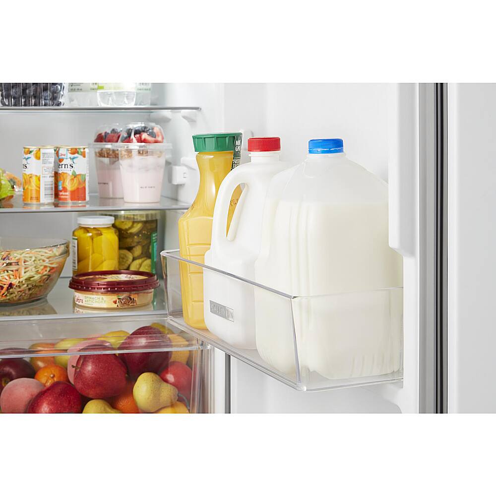 Whirlpool - 24 in. Wide 11.6 cu. ft. Top-Freezer Counter-Depth Refrigerator - Black