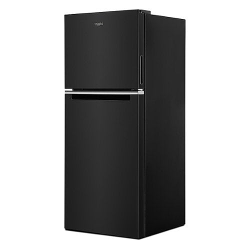 Whirlpool - 24 in. Wide 11.6 cu. ft. Top-Freezer Counter-Depth Refrigerator - Black