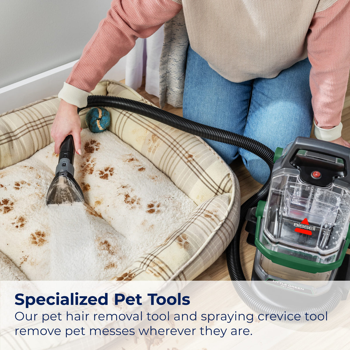 BISSELL - Little Pet Pro Portable Carpet Cleaner - Green