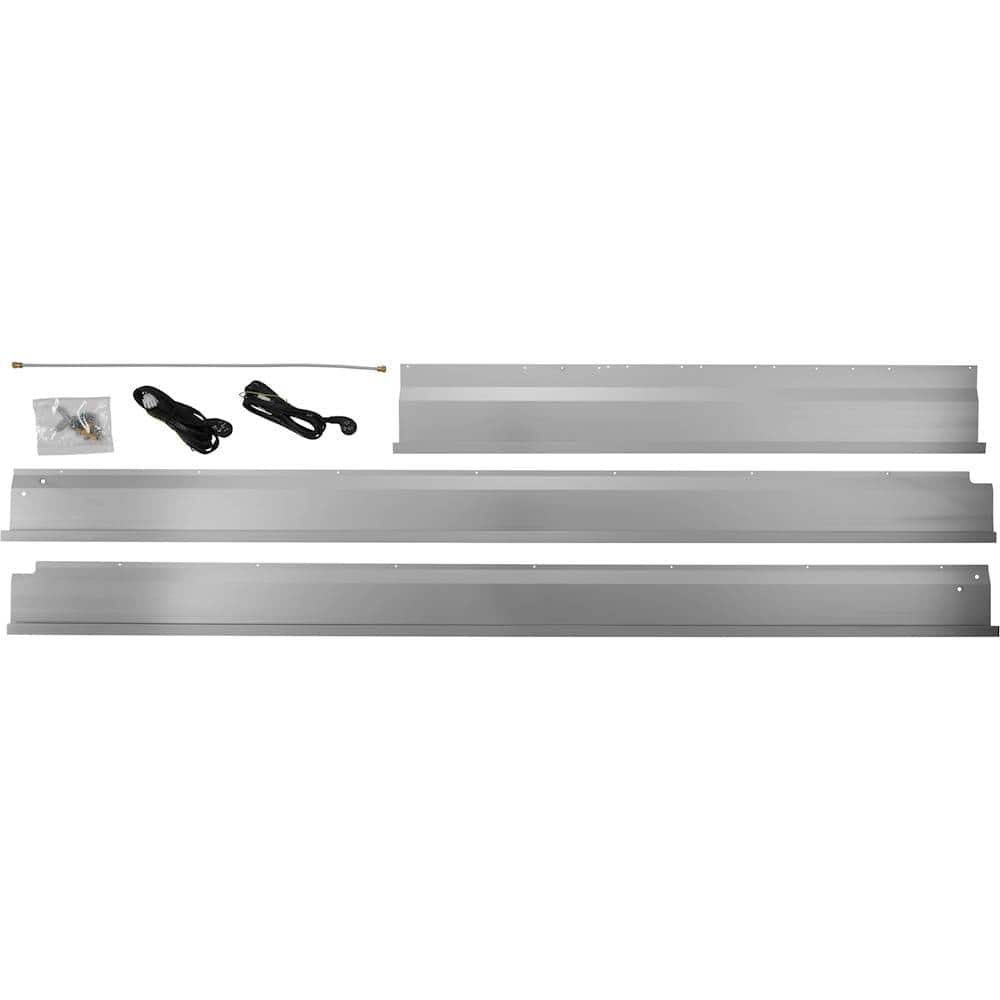 Monogram - 48" Trim Kit for Dual Installed Columns in 24" Deep Cabinets - Stainless Steel