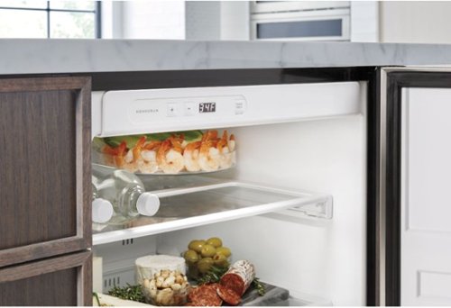 Monogram - 5.4 Cu. Ft. Mini Fridge with Digital Touch Controls - Stainless Steel
