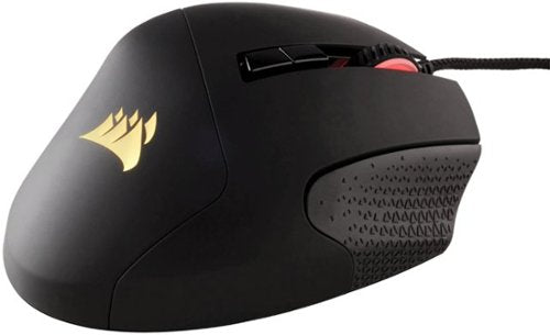 CORSAIR - Scimitar RGB Elite Wired MOBA/MMO Optical Gaming Mouse with 17 Programmable Buttons - Wired - Black