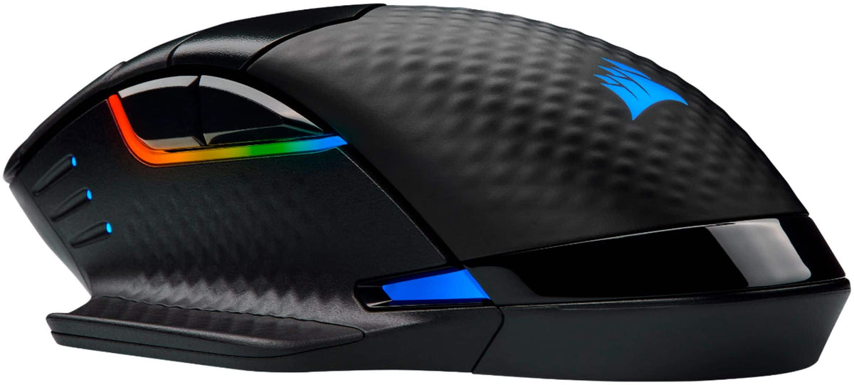 CORSAIR - DARK CORE RGB PRO Wireless FPS/MOBA/MMO Optical Gaming Mouse with Slipstream Technology - Wireless - Black