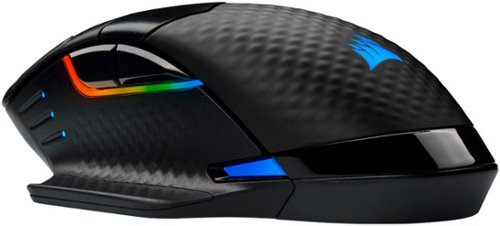CORSAIR - DARK CORE RGB PRO Wireless FPS/MOBA/MMO Optical Gaming Mouse with Slipstream Technology - Wireless - Black