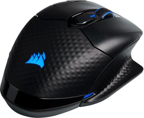 CORSAIR - DARK CORE RGB PRO Wireless FPS/MOBA/MMO Optical Gaming Mouse with Slipstream Technology - Wireless - Black