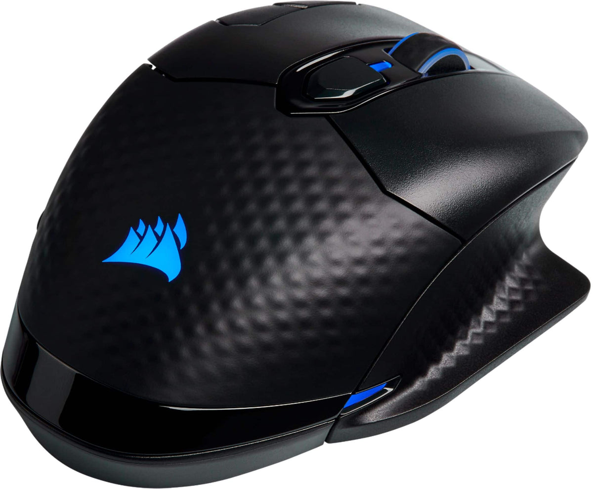CORSAIR - DARK CORE RGB PRO Wireless FPS/MOBA/MMO Optical Gaming Mouse with Slipstream Technology - Wireless - Black