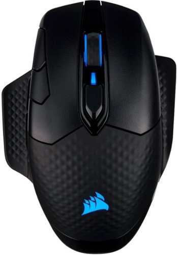 CORSAIR - DARK CORE RGB PRO Wireless FPS/MOBA/MMO Optical Gaming Mouse with Slipstream Technology - Wireless - Black