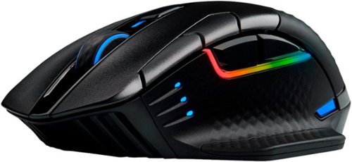 CORSAIR - DARK CORE RGB PRO Wireless FPS/MOBA/MMO Optical Gaming Mouse with Slipstream Technology - Wireless - Black
