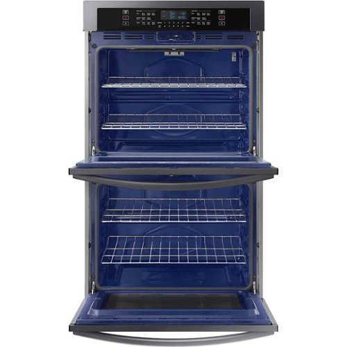 Samsung - 30" Built-In Double Wall Oven with WiFi - Black Stainless Steel