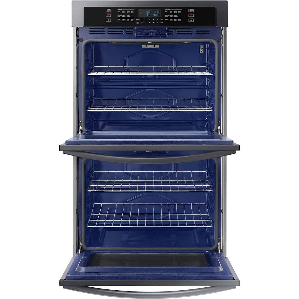 Samsung - 30" Built-In Double Wall Oven with WiFi - Black Stainless Steel
