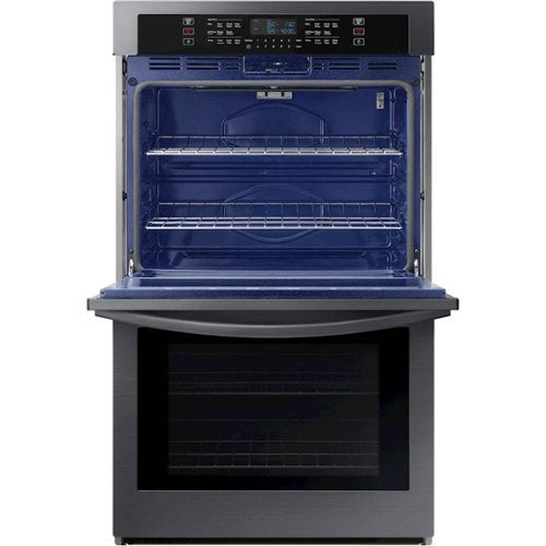 Samsung - 30" Built-In Double Wall Oven with WiFi - Black Stainless Steel