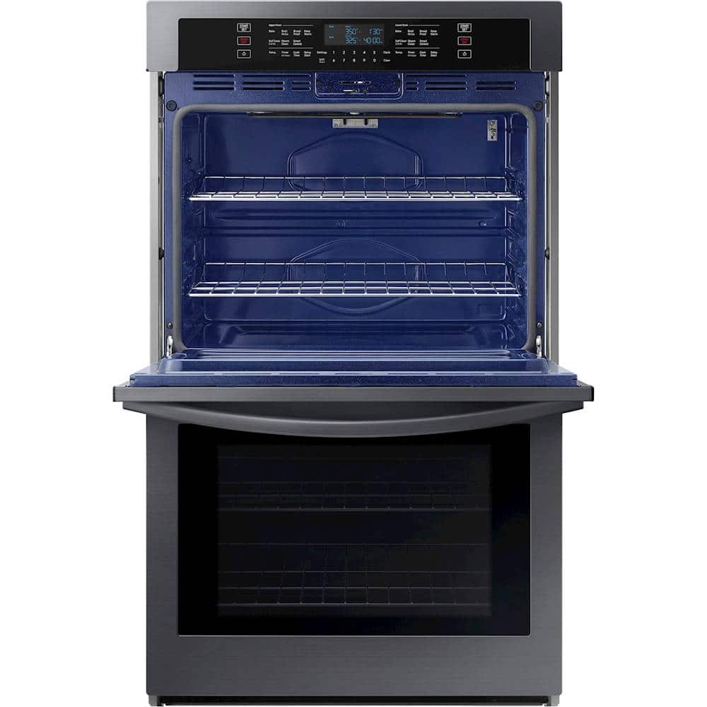 Samsung - 30" Built-In Double Wall Oven with WiFi - Black Stainless Steel