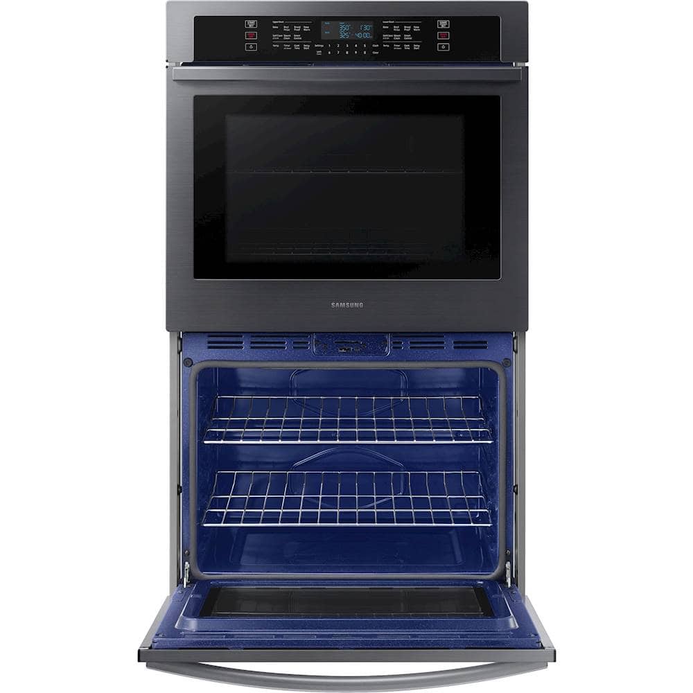 Samsung - 30" Built-In Double Wall Oven with WiFi - Black Stainless Steel