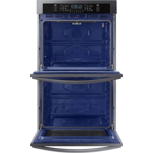 Samsung - 30" Built-In Double Wall Oven with WiFi - Black Stainless Steel