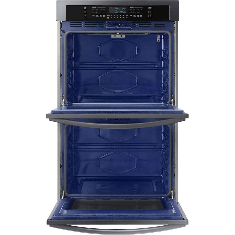 Samsung - 30" Built-In Double Wall Oven with WiFi - Black Stainless Steel