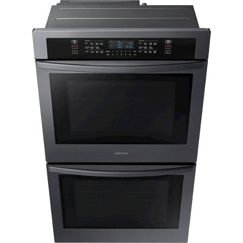 Samsung - 30" Built-In Double Wall Oven with WiFi - Black Stainless Steel