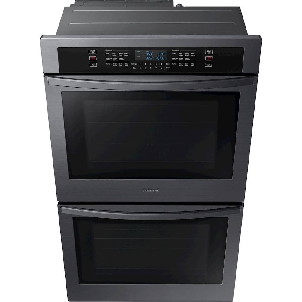 Samsung - 30" Built-In Double Wall Oven with WiFi - Black Stainless Steel