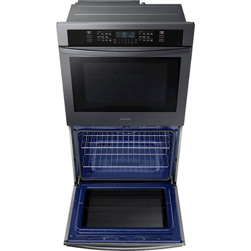 Samsung - 30" Built-In Double Wall Oven with WiFi - Black Stainless Steel