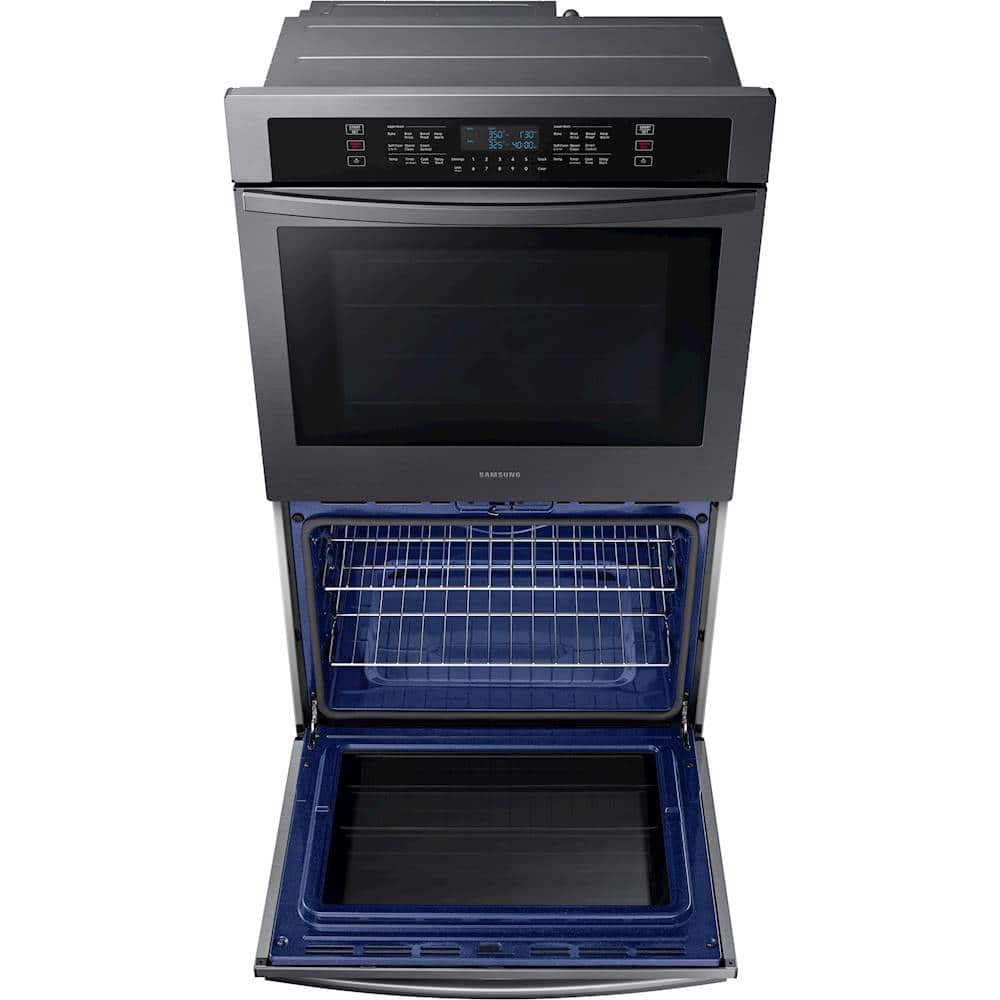 Samsung - 30" Built-In Double Wall Oven with WiFi - Black Stainless Steel