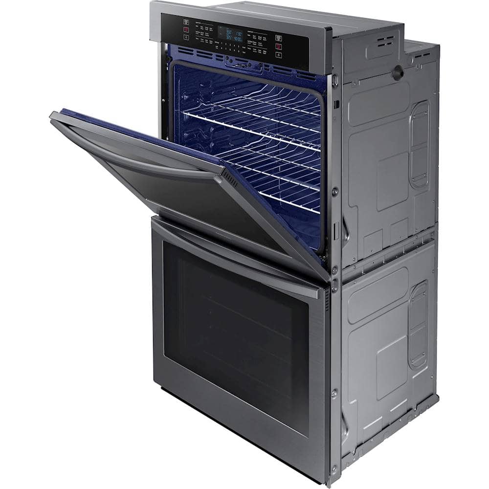 Samsung - 30" Built-In Double Wall Oven with WiFi - Black Stainless Steel