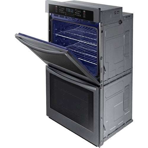 Samsung - 30" Built-In Double Wall Oven with WiFi - Black Stainless Steel