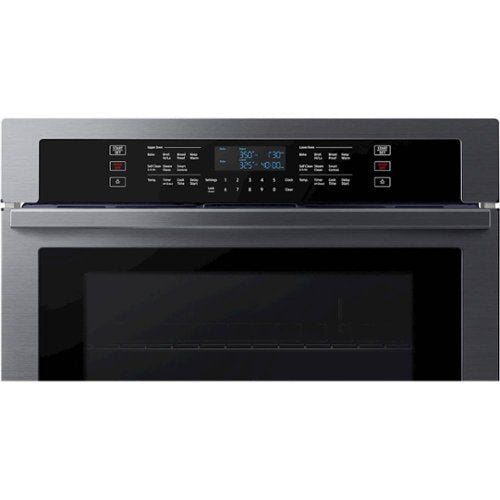 Samsung - 30" Built-In Double Wall Oven with WiFi - Black Stainless Steel