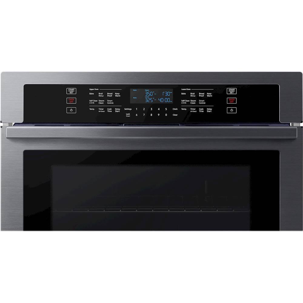 Samsung - 30" Built-In Double Wall Oven with WiFi - Black Stainless Steel