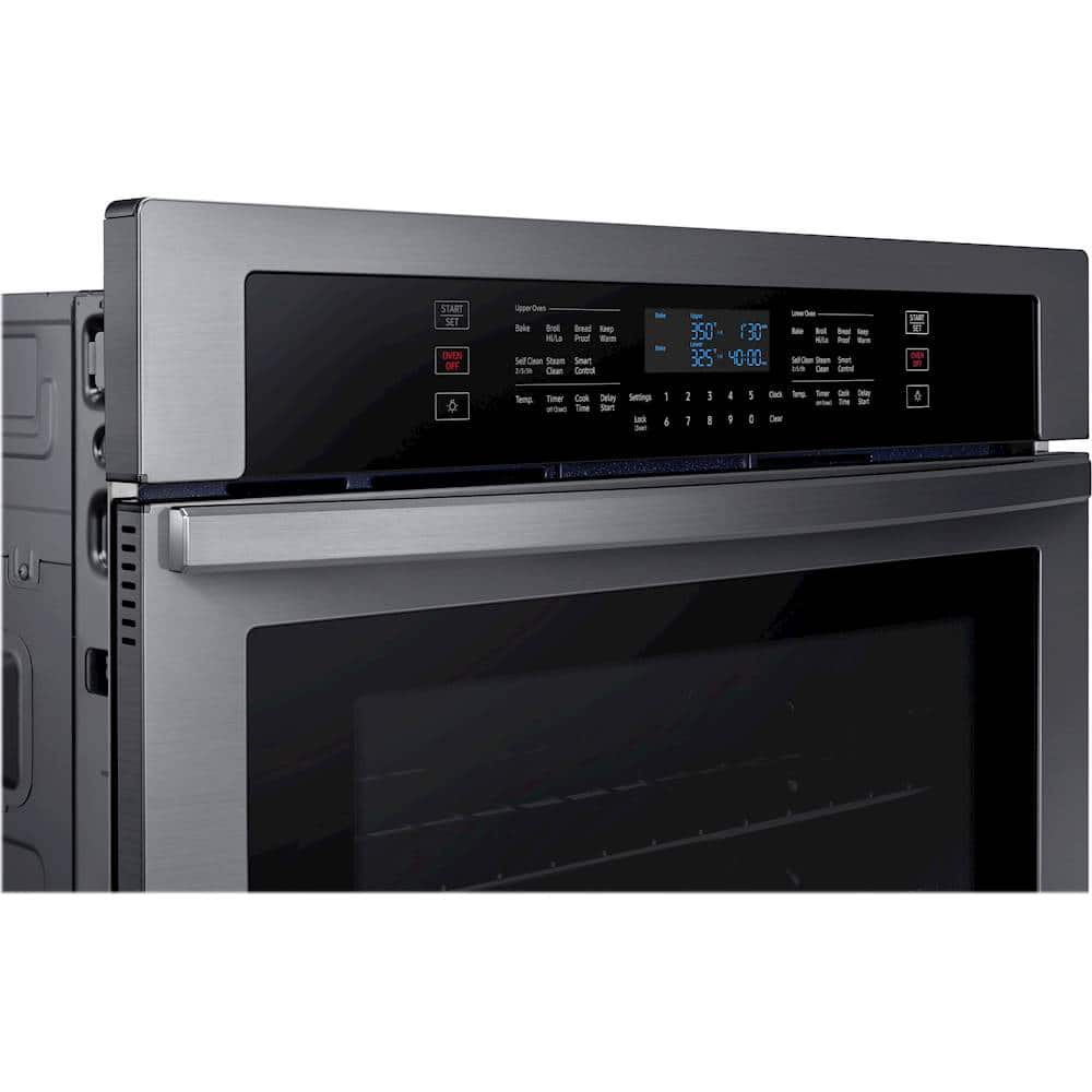 Samsung - 30" Built-In Double Wall Oven with WiFi - Black Stainless Steel