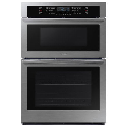 Samsung - 30" Microwave Combination Wall Oven with WiFi - Stainless Steel