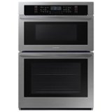 Samsung - 30" Microwave Combination Wall Oven with WiFi - Stainless Steel