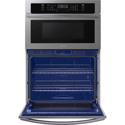 Samsung - 30" Microwave Combination Wall Oven with WiFi - Stainless Steel