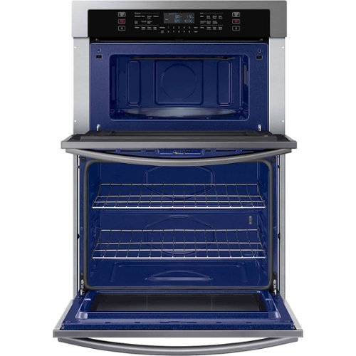 Samsung - 30" Microwave Combination Wall Oven with WiFi - Stainless Steel