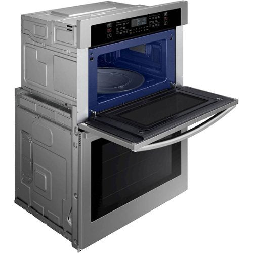 Samsung - 30" Microwave Combination Wall Oven with WiFi - Stainless Steel