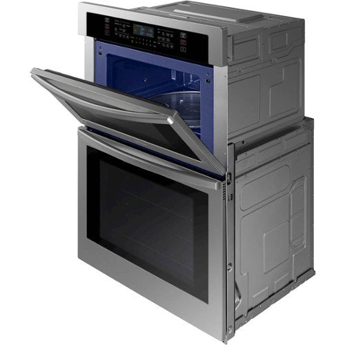 Samsung - 30" Microwave Combination Wall Oven with WiFi - Stainless Steel