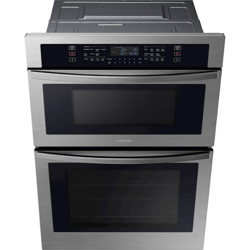 Samsung - 30" Microwave Combination Wall Oven with WiFi - Stainless Steel