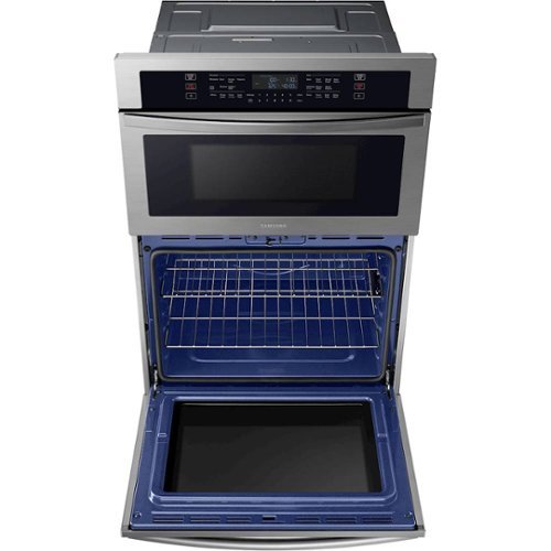 Samsung - 30" Microwave Combination Wall Oven with WiFi - Stainless Steel