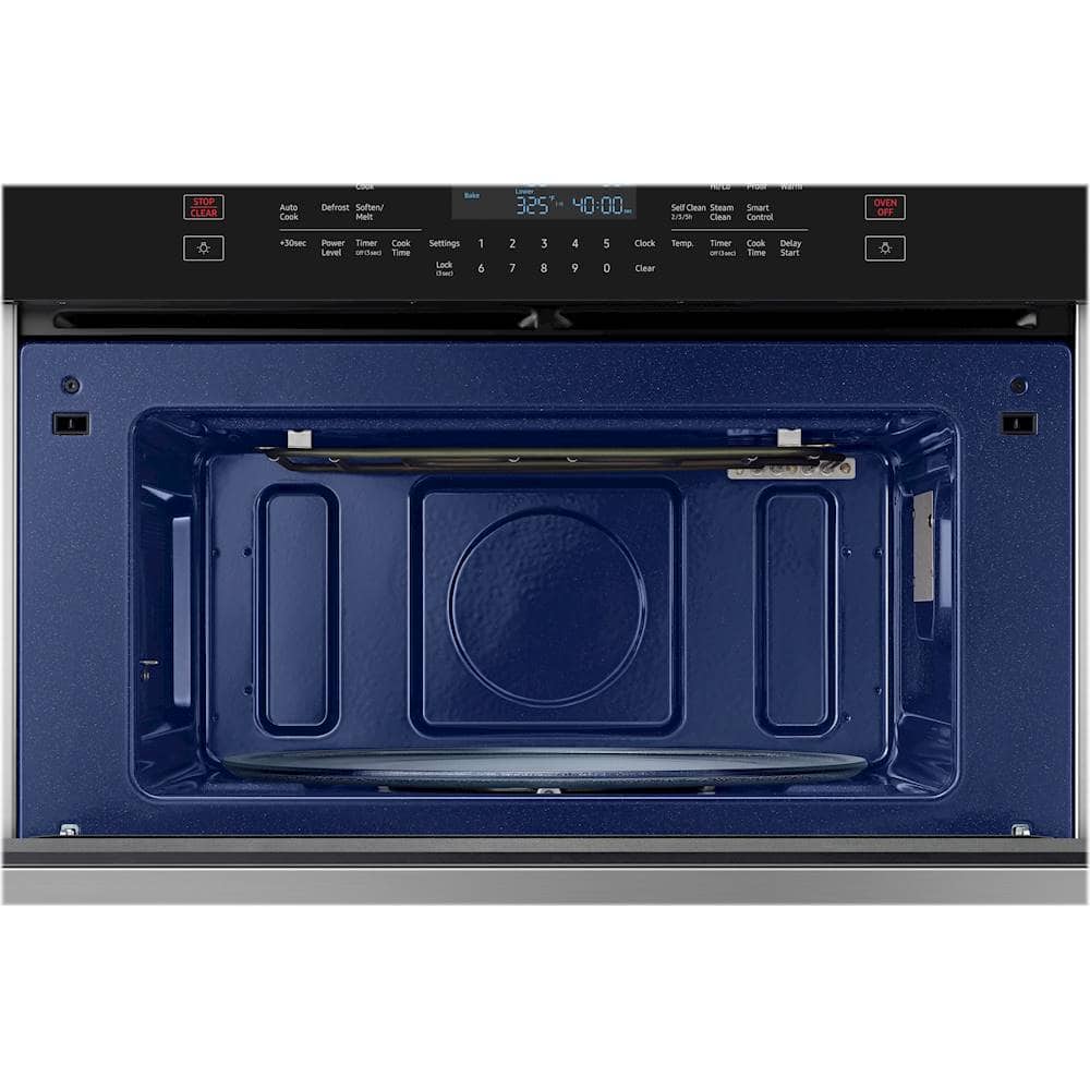 Samsung - 30" Microwave Combination Wall Oven with WiFi - Stainless Steel
