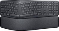 Logitech - ERGO K860 Ergonomic Full-size Wireless Scissor Keyboard for Windows and Mac with Palm Rest - Black