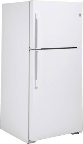 GE - 30 in. Wide 19.2 Cu. Ft. Top-Freezer Refrigerator with Interior LED Lighting - White