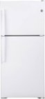 GE - 30 in. Wide 19.2 Cu. Ft. Top-Freezer Refrigerator with Interior LED Lighting - White