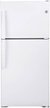 GE - 30 in. Wide 19.2 Cu. Ft. Top-Freezer Refrigerator with Interior LED Lighting - White