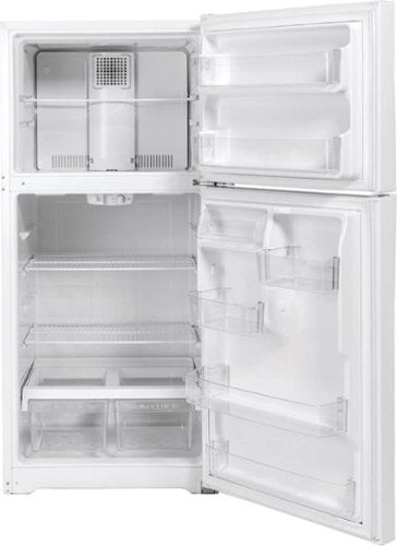 GE - 30 in. Wide 19.2 Cu. Ft. Top-Freezer Refrigerator with Interior LED Lighting - White