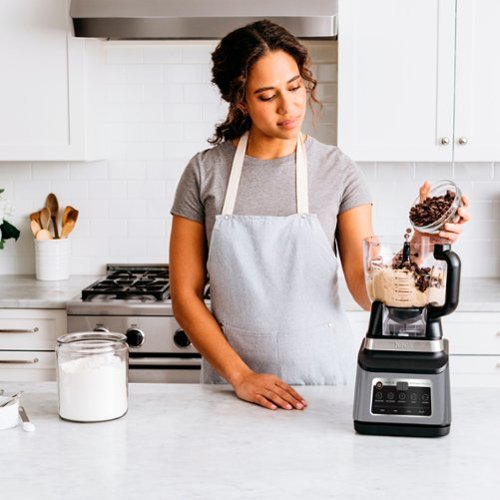 Ninja - Professional Plus Kitchen System with Auto-iQ & (2) 24oz Single-Serve Cups - Stainless Steel