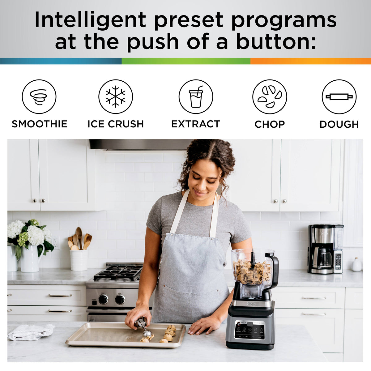 Ninja - Professional Plus Kitchen System with Auto-iQ & (2) 24oz Single-Serve Cups - Stainless Steel