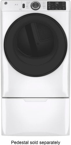 GE - 7.8 Cu. Ft. Stackable Smart 10-Cycle Electric Dryer - White