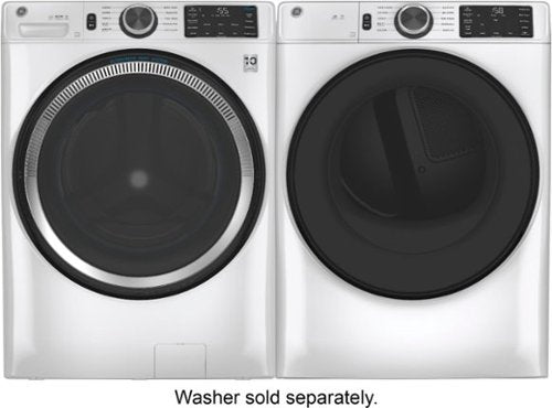 GE - 7.8 Cu. Ft. Stackable Smart 10-Cycle Electric Dryer - White