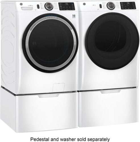 GE - 7.8 Cu. Ft. Stackable Smart 10-Cycle Electric Dryer - White