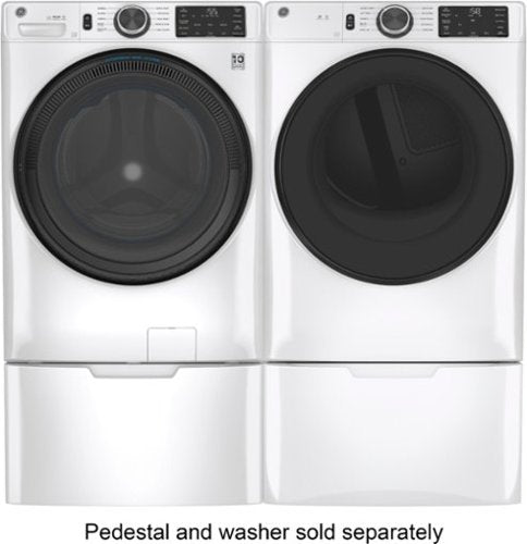 GE - 7.8 Cu. Ft. Stackable Smart 10-Cycle Electric Dryer - White
